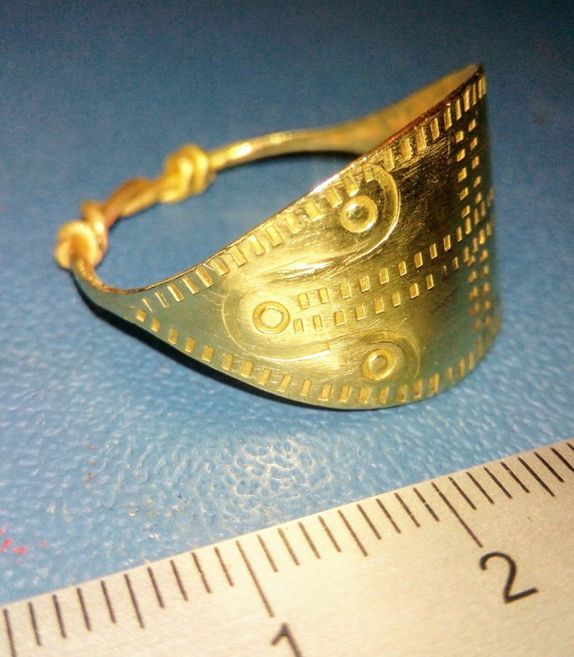 Пластинчатый перстень времён Киевской Руси 10-12 век Реплика), фото №3
