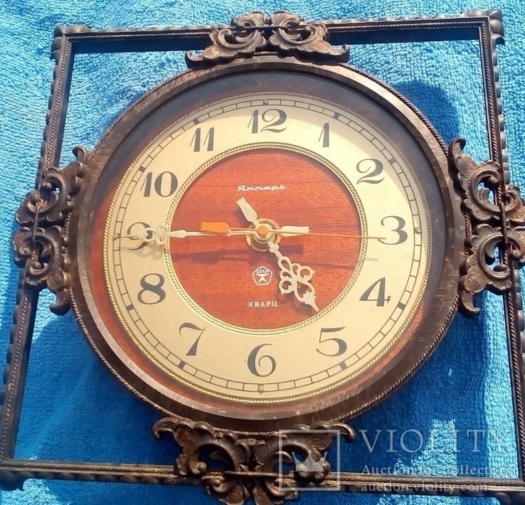 Часы настенные "Янтарь" , кварц, фото №2