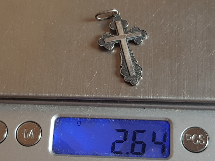 Крестик нательный серебро 925 проба. Вес 2.6, фото №6