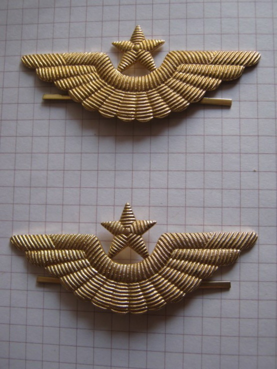 Две новые эмблемы кокарды на фуражку офицера ВВС СССР