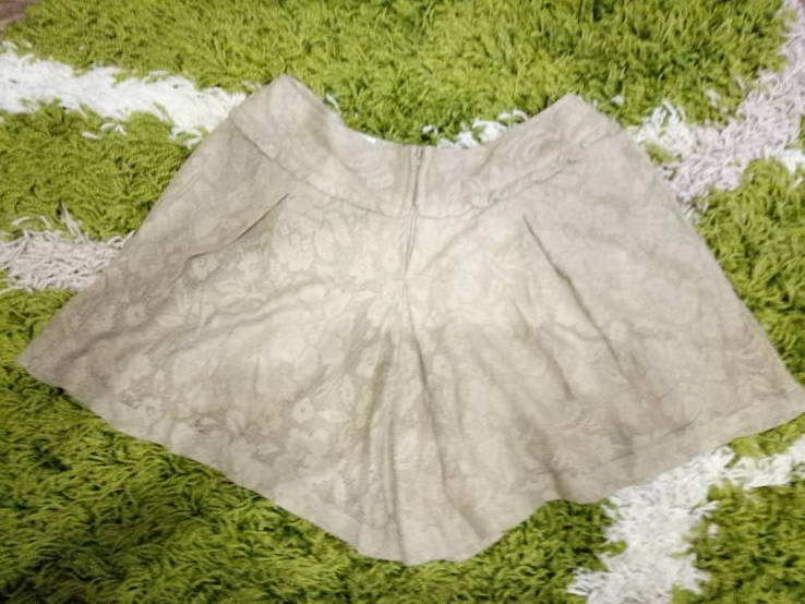 Модная юбка-шорты Stralivarius на размер S, цвета кофе с молоком., фото №5