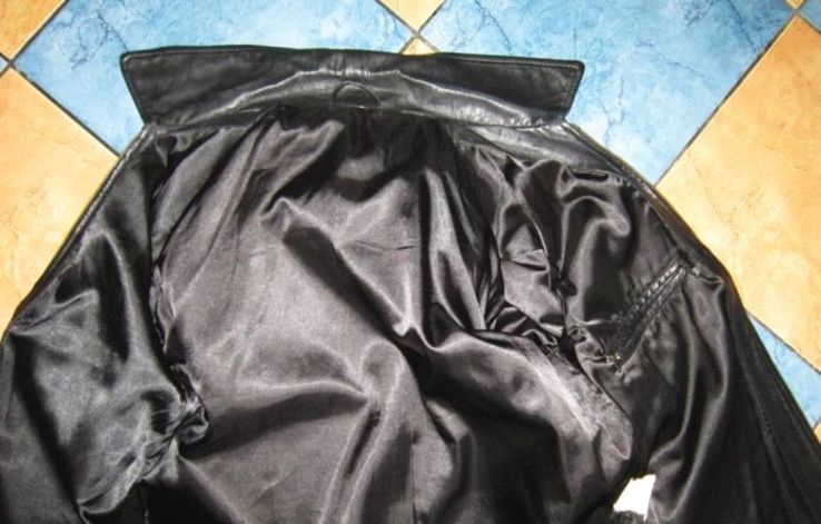 Оригинальная женская кожаная куртка. 52р. Лот 201, фото №5