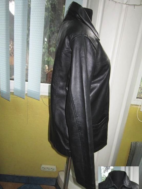 Оригинальная женская кожаная куртка. 52р. Лот 201, фото №6