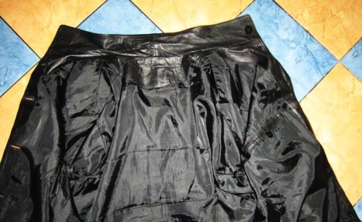 Большая оригинальная женская кожаная куртка Echtes Leder. Лот 202, фото №5