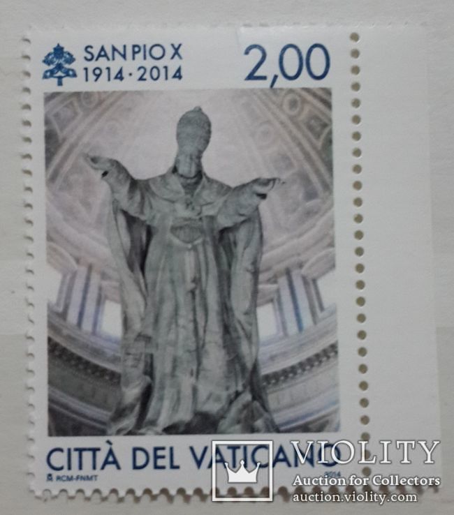 2014 Ватикан Vatican City 2.00 € євро MNH, фото №2
