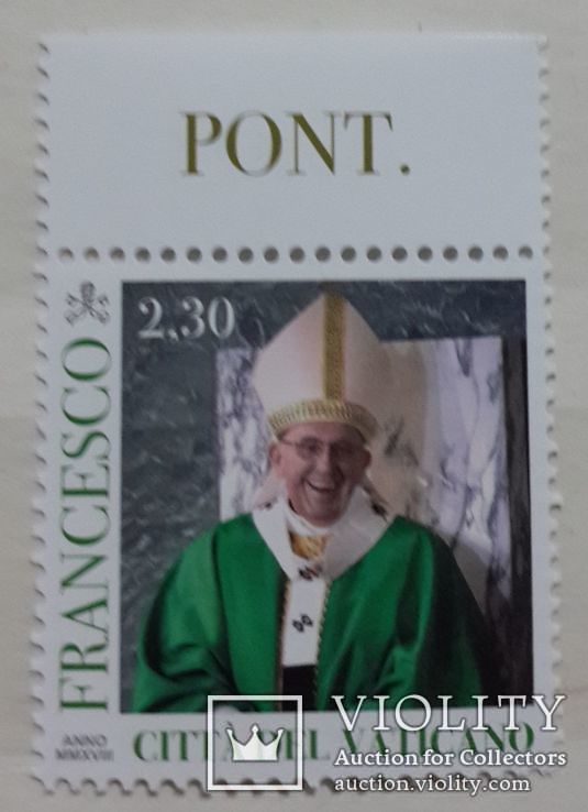 2018 Ватикан Vatican City 2.30 € євро MNH, фото №2