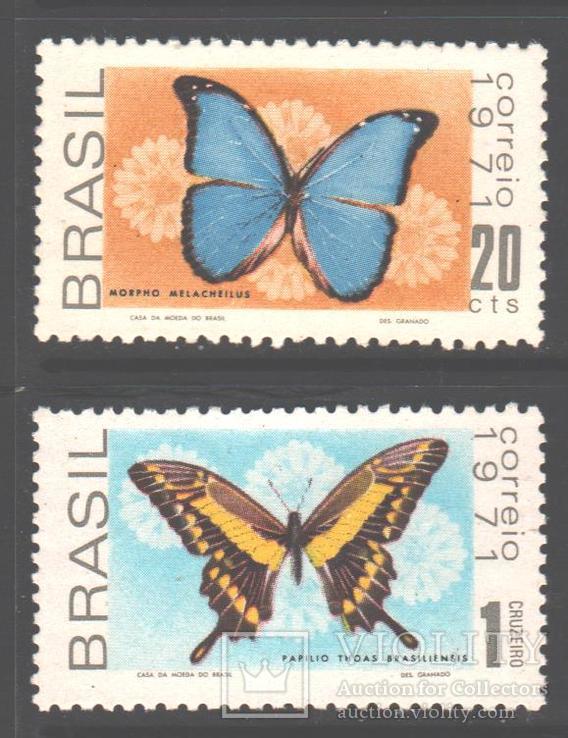 Бразилия. 1971. Бабочки **.