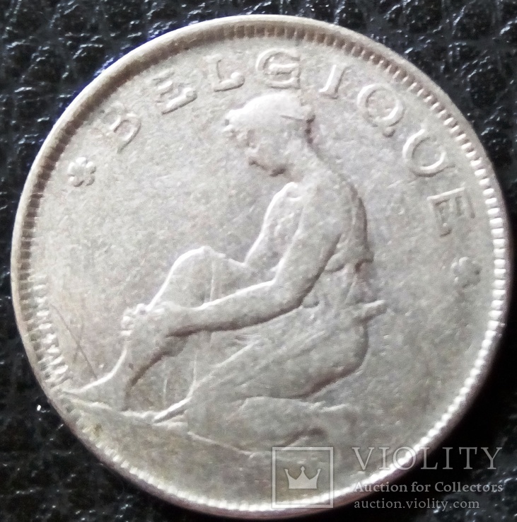 2 франка 1923 року Бельгія -осолива тільки 23,30   (французька легенда), фото №2