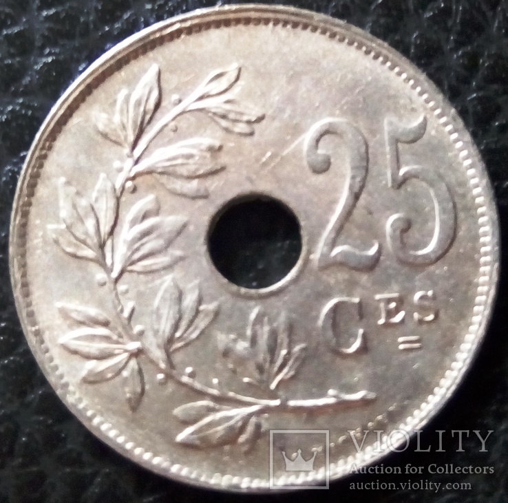 25 центів 1921 року Бельгія (французька легенда), фото №2