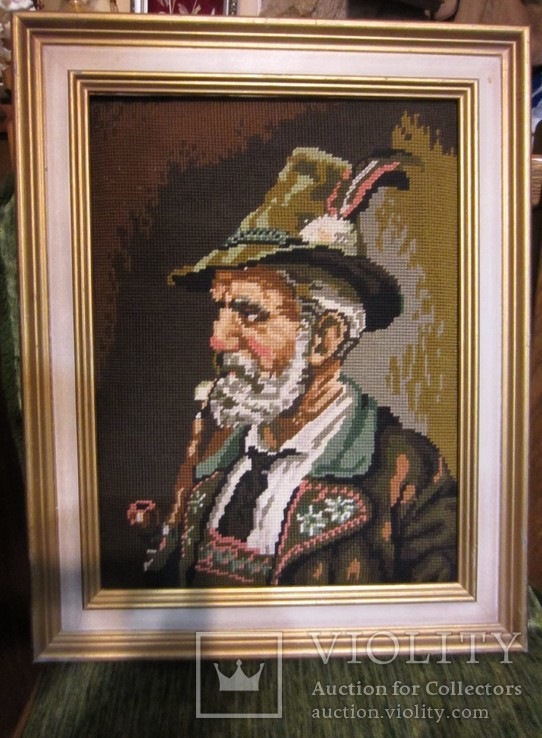 179. Портрет "Горный фермер. Bergbauer", гобелен, Rödel, Германия, фото №2