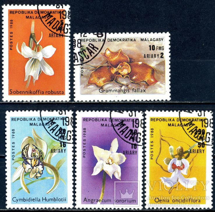 Мадагаскар. Цветы (серия) 1989 г.