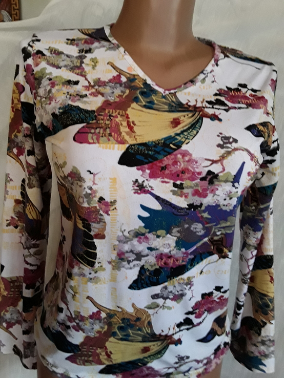  Блузка с рисунком разм  М, фото №2