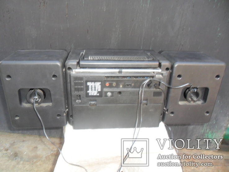 Магнитофон кассетный Atlanta с двумя колонками с радио, фото №8
