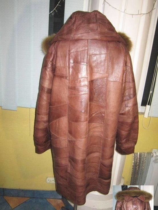 Стильная женская кожаная куртка с капюшоном. Германия. Лот 57, фото №4