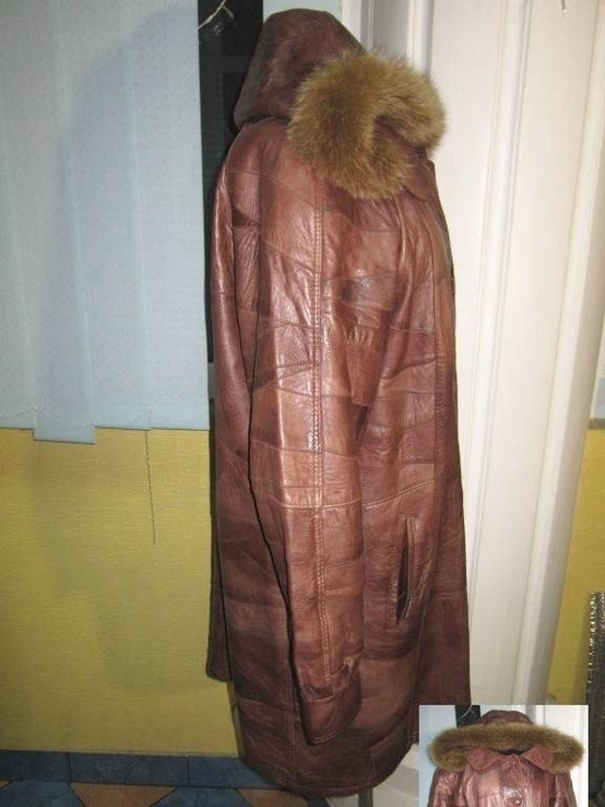 Стильная женская кожаная куртка с капюшоном. Германия. Лот 57, numer zdjęcia 8