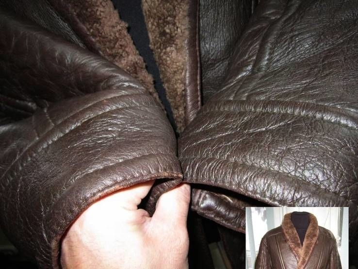 Натуральная мужская куртка - дублёнка. Испания. 46-48. Лот 19, фото №8