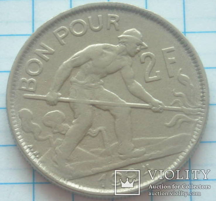 2 франка, Люксембург, 1924г.
