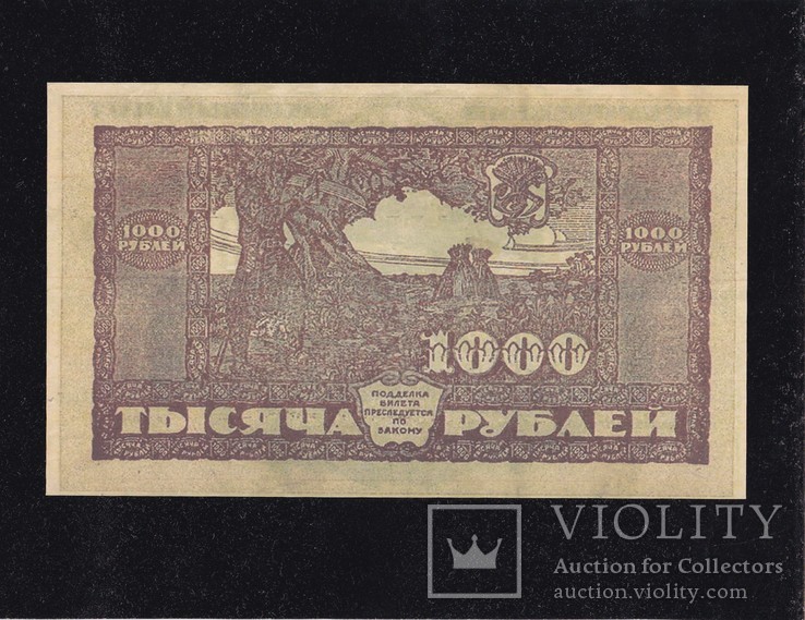 1000 рублей. 1920 г. ДВР. ( Копия.), фото №3