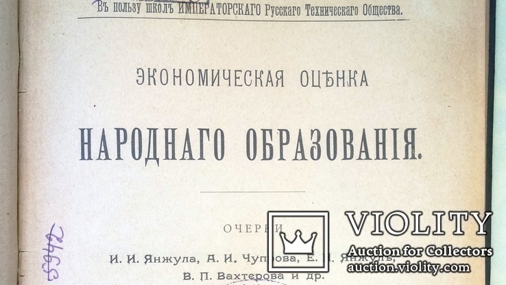 1899  Экономическая оценка народного образования, фото №3