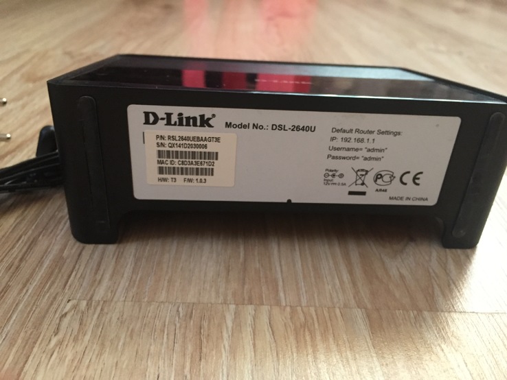 WiFi роутер D-Link DSL-2640U, photo number 3