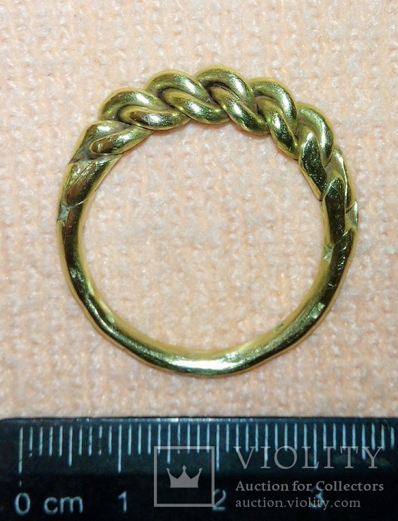 Реплика-Витой перстень времён Киевской Руси 10-12 век, фото №2