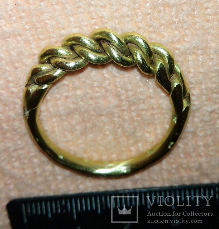Реплика-Витой перстень времён Киевской Руси 10-12 век, фото №3