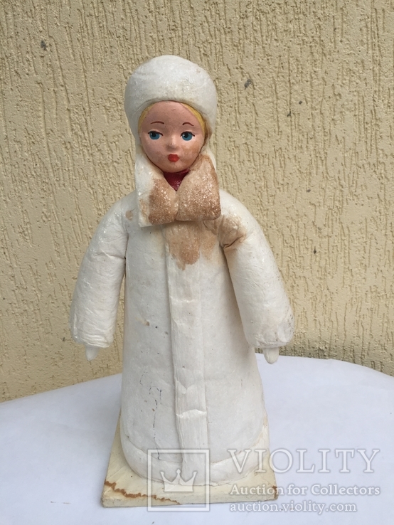 Śnieżka czasów SSSSR Terebovlyanskaya fabryka osoba papier-mache lub prasy trociny, numer zdjęcia 2