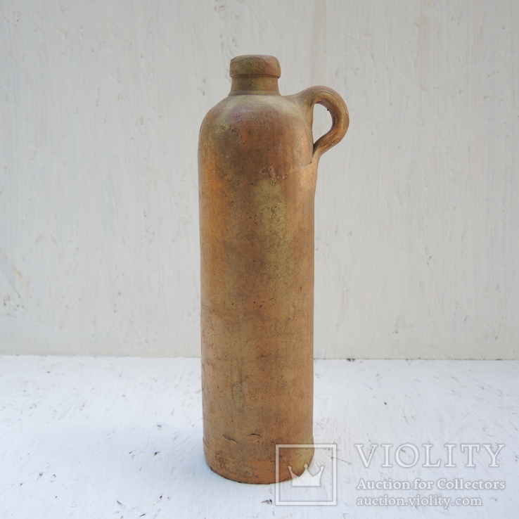 Старая глиняная бутылка, бутыль,  из-под минеральной воды, Германия или Австрия