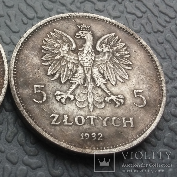 5 злотых 1932 г. Польща (копия), фото №3