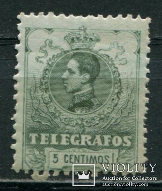 1909 Испания Телеграфная марка 5с