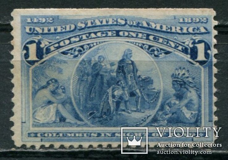 1893 США Выпуск Колумбийской экспозиции 1с, фото №2