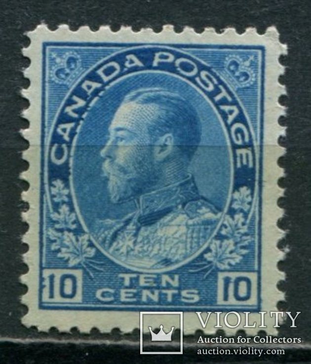 Канада 1922 король Георг V в адмиральской форме 3С св.голуб, фото №2