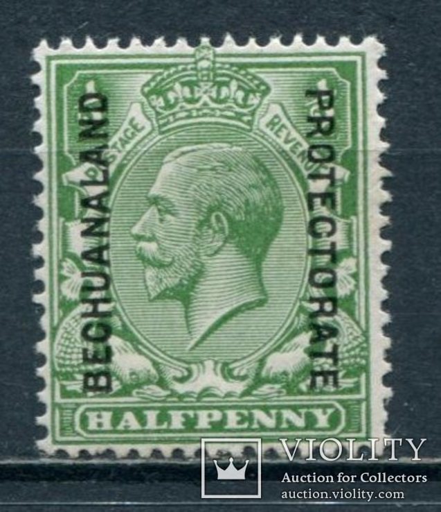 1904 Британский Бечуаналенд Протекторат 1/2р надпечатка