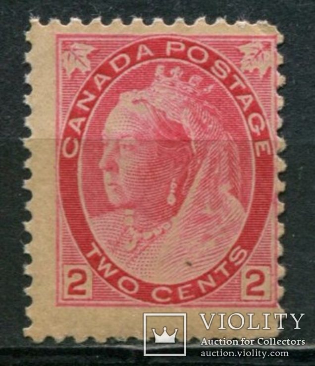 Канада 1898 Королева Виктория - номинал в нижних углах 2С розовый, фото №2