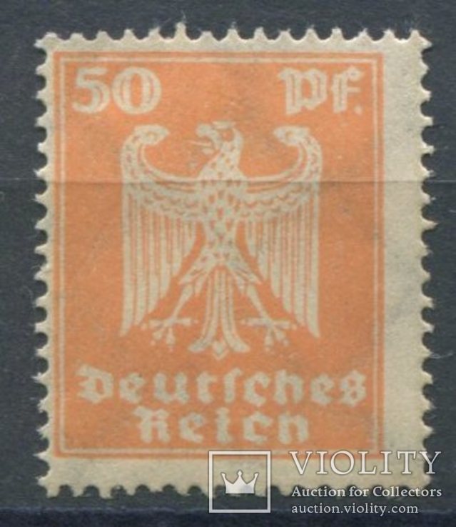1924 Германия Стандарт Новый орел 50pfg*, фото №2