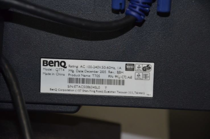 Монитор BenQ T705, photo number 6