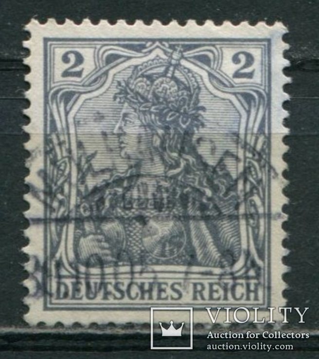 1902 Германия стандарт без в/з 2 pfg, фото №2