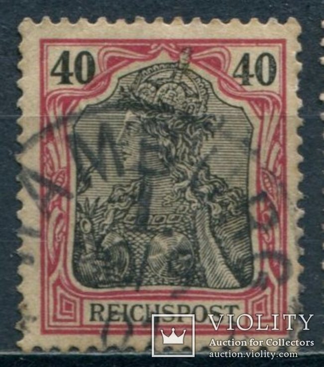 1900 Германия стандарт "REICHSPOST" 40 pfg, фото №2