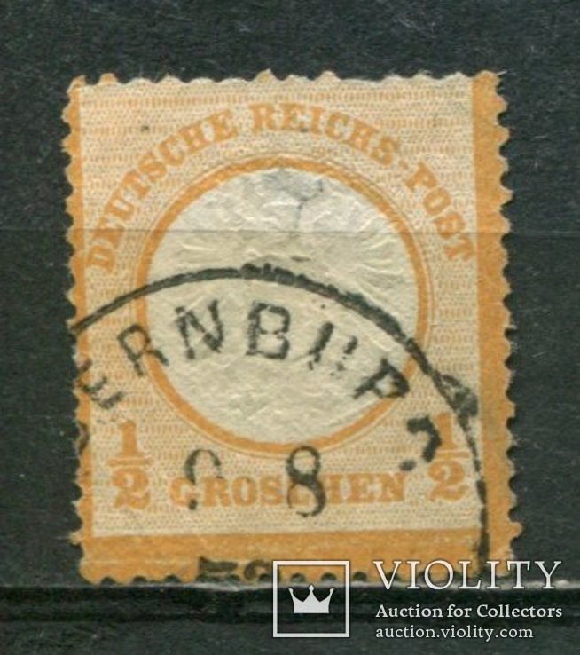 1872 Германия Орел с большим щитом 1/2 Gr, фото №2