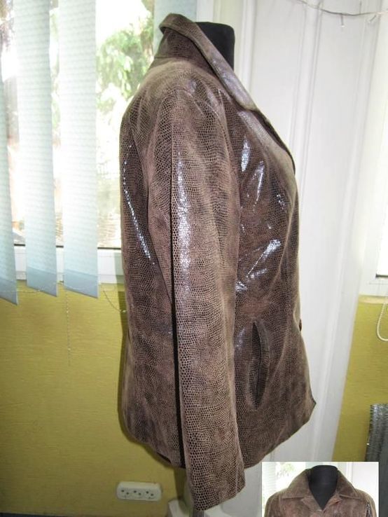 Стильная женская кожаная куртка JULIA. S. ROMA. Лот 132, фото №7