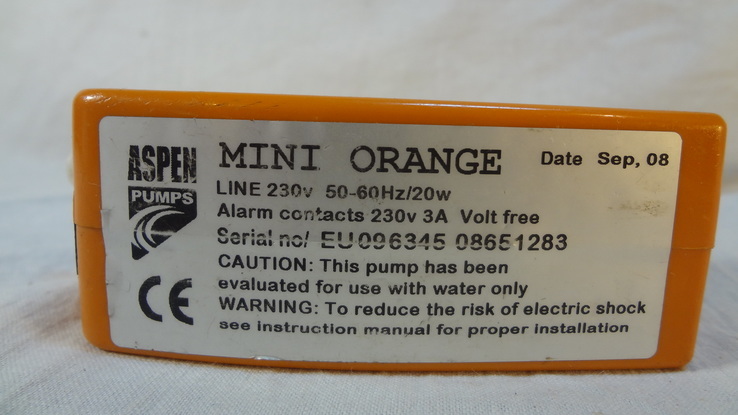 Дренажный насос помпа  Mini Orange, фото №3
