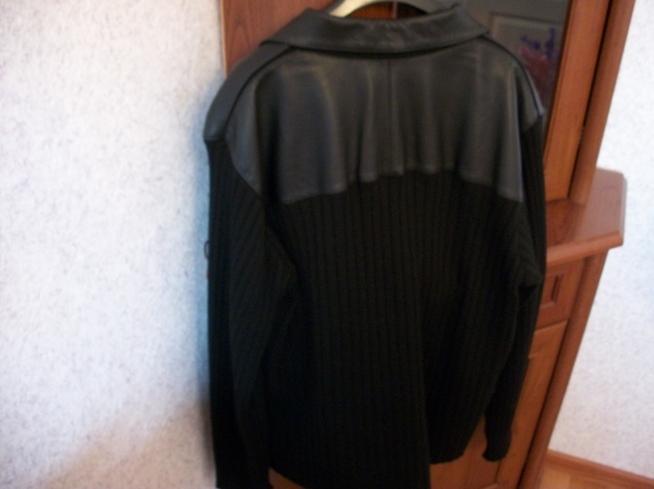 Куртка кожаная "IROR" , Ирор, комбинированная, размер 54-56, фото №5