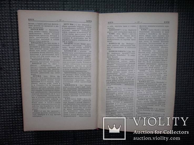 Краткий словарь иностранных слов.1952 год., фото №6