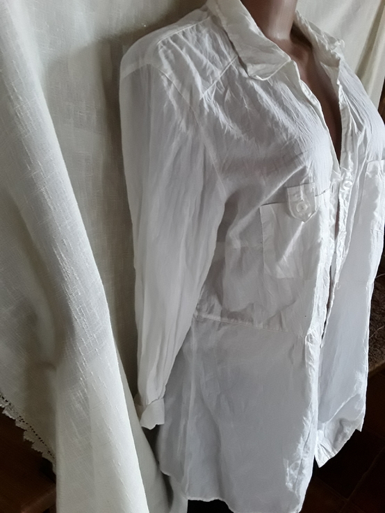 Рубашка белая  разм  ХЛ, фото №3