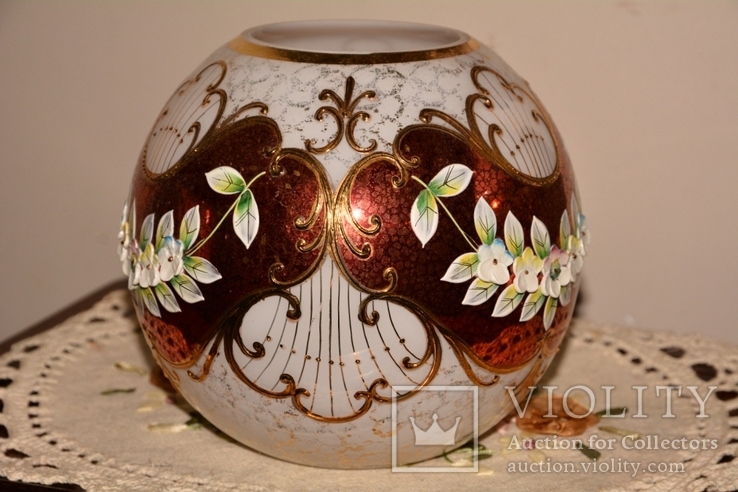 Антикварная  ваза Богемия , Чехословакия, фото №4