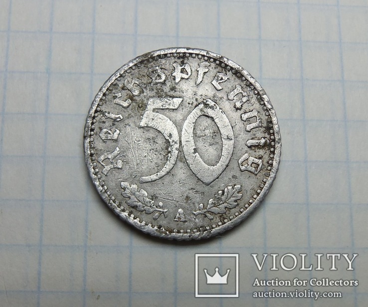 Германия.Монета 50 пфеннигов 1940 ,,А,,, фото №4