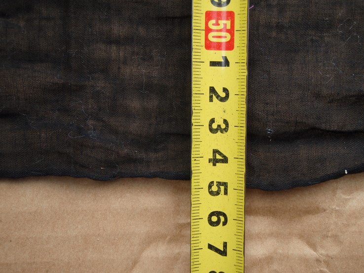 Хустка мала, чорна. 60 на 55 см. 12., фото №6