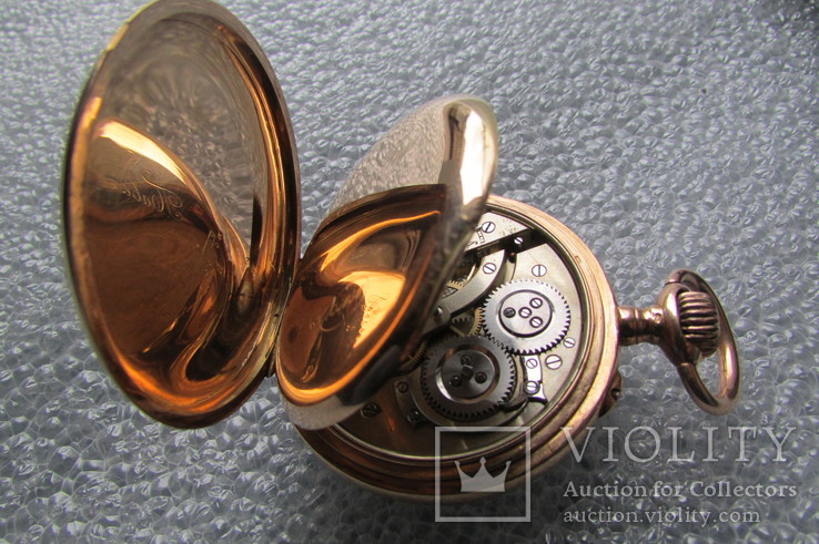 Часы золотые карманные Павел Буре . 1901 г. 95 грамм ., фото №6