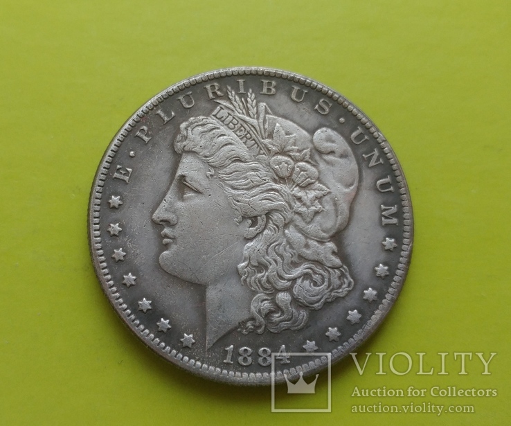 1 доллар 1884 г. Morgan США (копія)