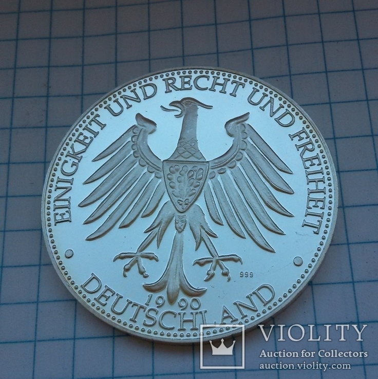 Соединение денежных систем Германии, серебро 999 пробы., фото №8